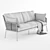 Sleek Somerset Outdoor Sofa 3D model small image 5