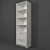 Brimnes White Shelf: 60cm Width, 35cm Depth, 190cm Height 3D model small image 3