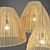 Rustic Rattan Pendant Light 3D model small image 2