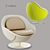 Volley Tennis Ball Lounge Chair 3D model small image 1