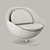 Volley Tennis Ball Lounge Chair 3D model small image 5