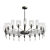 Elegant Spillray Chrome Chandelier 3D model small image 1