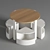 Modern Nesting Play Table Set 3D model small image 5