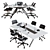 Steelcase 4.8 Conference Table - Versatile & Stylish 3D model small image 3