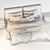Modern Meridiani Stone Bed 3D model small image 4