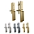 Elegant SchoolHouse Door Handle Set 3D model small image 1