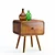 Scandinavian Teak Nightstand: 50x40x58 cm 3D model small image 1