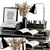 Elegant Reading Desk Set 3D model small image 1