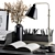 Elegant Reading Desk Set 3D model small image 2