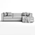 Modern BK_103: Spacious Stylish Sofa 3D model small image 5