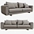 Modern Poly Sofa: Russian Translation 3D model small image 1