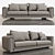 Modern Poly Sofa: Russian Translation 3D model small image 2