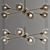 Sleek Sputnic Loft Pendant 3D model small image 1