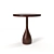 Darby Dark Walnut Side Table: Elegant and Functional 3D model small image 1