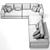 Luxury Bentley Westbury Corner Sofa 3D model small image 5