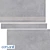 Townhouse Gray Porcelain Tile 29.7x59.8 - Elegant and Durable 3D model small image 3