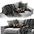 Modern B&T Design Sofa 3D model small image 3