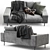 Modern B&T Design Sofa 3D model small image 5