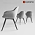 Vintage Gray Dining Chair - Quilda LA REDOUTE 3D model small image 5