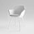 Vintage Gray Dining Chair - Quilda LA REDOUTE 3D model small image 6