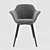 Vintage Gray Dining Chair - Quilda LA REDOUTE 3D model small image 8