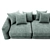 Luxury Ceasar Fendi Sofa 3D model small image 3