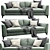 Modern Meridiani Louis Up Sofa 3D model small image 2