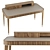 EDEN-ROCK Desk: Elegant Cherry Wood Design 3D model small image 3