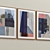 Modern Abstract Framed Print Set 3D model small image 2