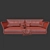 Elegant Cosmo Sofa: Contemporary Comfort 3D model small image 5