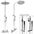 Imprese Centrum T-15410 Shower System 3D model small image 1