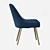 Elegant West Elm Dining Chair 3D model small image 2
