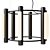 Modern Pipeline Chandelier: Elegant Illumination 3D model small image 3