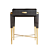 Sleek Brass and Marble Side Table 3D model small image 2