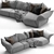 Elegant Standard Edra Sofa 3D model small image 4