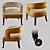 Customizable Hayley Accent Chair 3D model small image 3