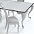 Elegant Rafaello Chair & George Table 3D model small image 3