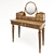 Justin Oak Dressing Table 3D model small image 3