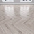 White Oak Parquet: Herringbone, Linear, Chevron 3D model small image 3