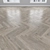 Oak Parquet: Herringbone, Linear & Chevron Flooring 3D model small image 3