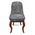 Classic Chesterfield Chair: Chrome Button, Wooden Legs 3D model small image 3