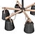 Natura C Pendant Lamp with 6 Shades 3D model small image 3