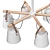 Natura C Pendant Lamp with 6 Shades 3D model small image 4