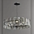 Elegant Crystal Chandelier: Ruby Beauty 3D model small image 1