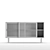 Colonel KYOTO Sideboard Set: Sleek and Stylish Storage Solution 3D model small image 4