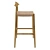 Rustic Wood Seat Bar Stool 3D model small image 2