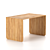 Versatile Wooden Side Table 3D model small image 2