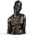 African Women Bust Sculpture by Anna Quinquaud 3D model small image 1