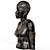 African Women Bust Sculpture by Anna Quinquaud 3D model small image 2