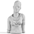 African Women Bust Sculpture by Anna Quinquaud 3D model small image 5